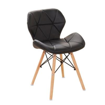 China China Wholesale Cheap Coffee Furniture Leather Detachable Beech Soft Snack Dining Chair for sale