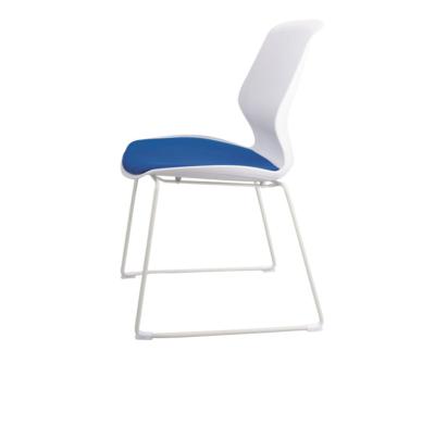 China Modern High Quality Stackable Plastic Visitor Desk Dining Back Chair for sale