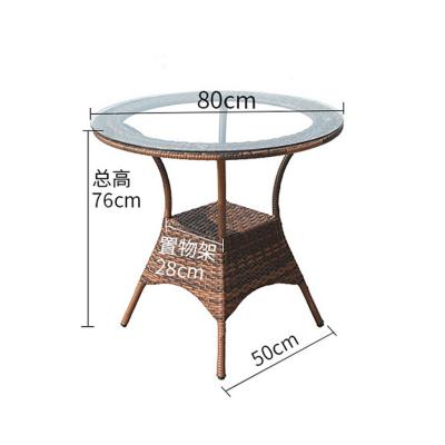 China Chinese Wholesale Modern Garden Leisure Furniture Outdoor Rattan Table Sets for sale