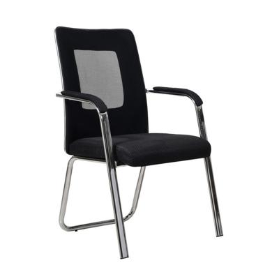 China Wholesale Stackable Mesh Soft Upholstered Seat Metal Frame Office Stacking Chair for sale