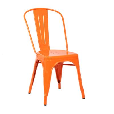 China Modern K D Knocked Down Classic Metal Chairs Cheap Modern Industrial Restaurant Restaurant Chair Metal Chairs for sale