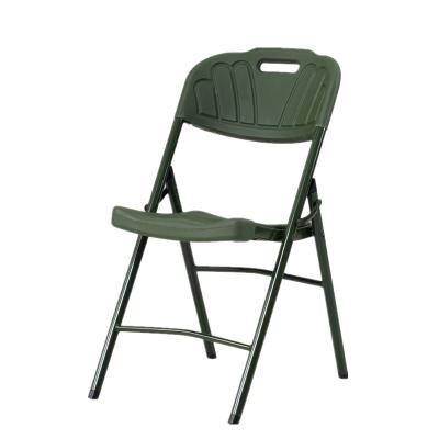 China Metal Foldable Comfortable Legs HDPE Plastic Folding Chair For Outdoor Garden for sale