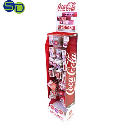 China For promotion and attarct your customers C026 Custom Coca-Cola Metal Floor Display Stand Racks Heavy Duty Metal Display Stand For Drinks/Liquor/Bottle for sale