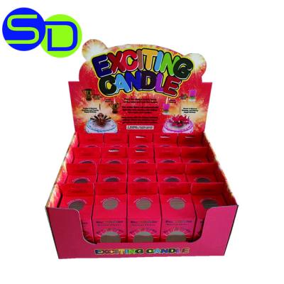 China For Promotion and Attarct Your Customers C033 2020 Hot Selling Birthday Candles Cardboard Display Box Counter Counter Display PDQ for sale