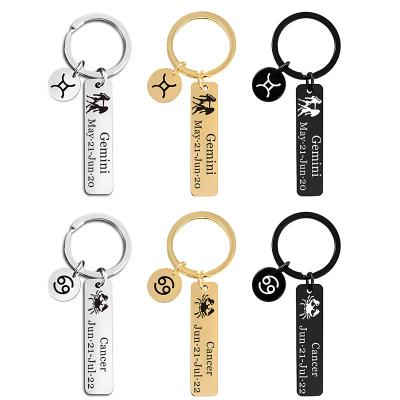 China Companies Customized Wholesale Custom Key Chain Label Mute Key Chain Stainless Steel Laser Laser Engraving for sale