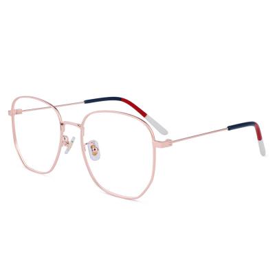 China Sales Promotion Retro New Design Light High Quality Light Titanium Polygon Frames Glass Comfortable Optical Eyeglass for sale