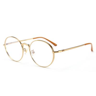 China 2019 Factory Direct Sale Titanium Rim Light Youth Style Reading Eye Light Trial Full Round Spec Frame glass for sale