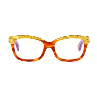 China From YA011 2019 Simple Design Titanic Optical Glass Metal Eyeglass Lightweight Soft Lightweight Frame Italy Wholesale for sale