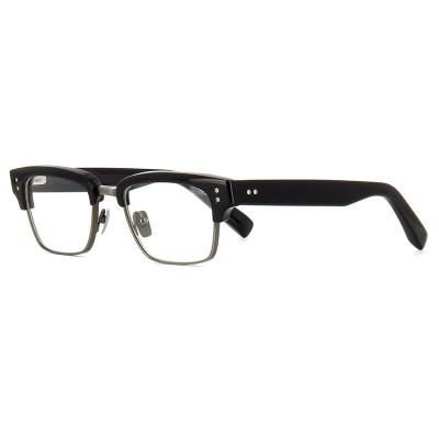 China Yc004 Italy Simple Design Titanic Glasse Wholesale Light Metal Soft Optical Vendor Custom Glass Frames for sale