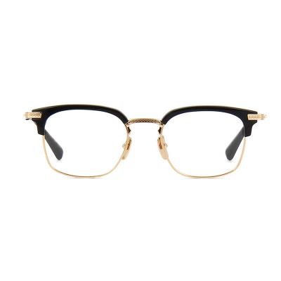 China From YC007 2019 Simple Design Titanic Optical Glass Metal Eyeglass Light Soft Lightweight Frame Italy Wholesale for sale