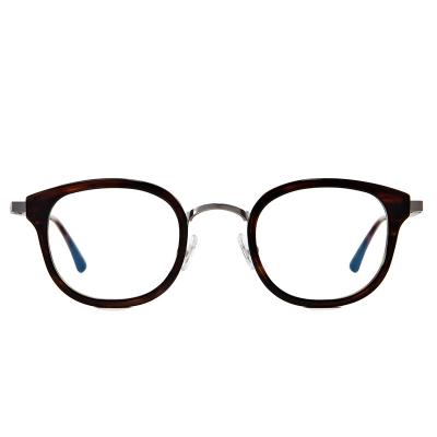 China From YC016 2019 Simple Design Titanic Optical Glass Metal Eyeglass Lightweight Soft Light Frame Italy Wholesale for sale