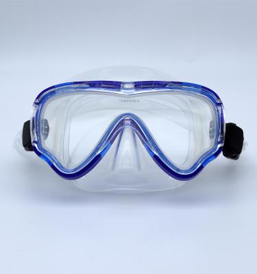 China Adults professional diving mask tempered glass swimming goggles diving mask optical swim mask for sale