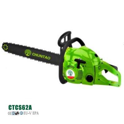 China Wholesale Heavy Duty 2-Stroke China 62CC Gasoline Chainsaw Gasoline Chainsaw Wood Cutting Machine With Steel Chiansaws for sale