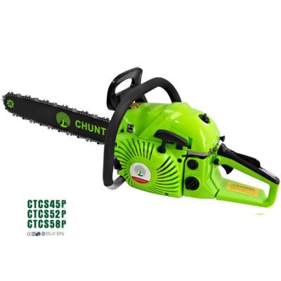 China OEM 2-Stroke Service Gasoline Chainsaw Tool 52CC Wood Cutting Machine 2.2kw Power Engine Gasoline Chainsaw For Garden for sale