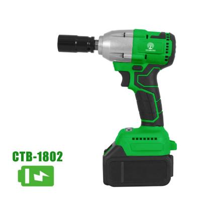 China Electric Cordless Heavy Duty Variable Speed ​​21V Impact Wrench Battery Power Tools Adjustable Impact Wrench Machine CTB-1802 for sale