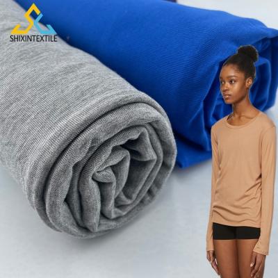 China Anti-bacteria super soft high waist bamboo rib fabric for underwear, hoodie cuff and women tied headbands for sale