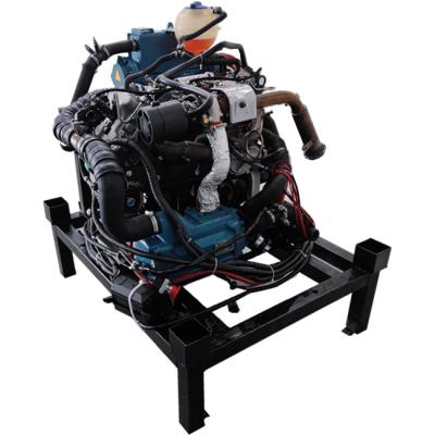 China high speed two cyinder V type four stroke water cooling 60kw 82hp 3800rpm marine diesel engine for sale