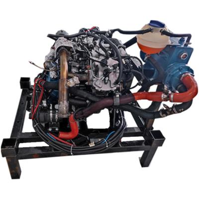 China high speed two cyinder V type four stroke water cooling 42kw 57hp 3600rpm marine diesel engine zu verkaufen