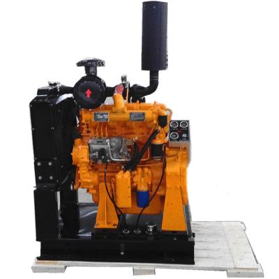 China 4 cylinder machinery engines 56kw 76hp 60kw 82hp water cooling diesel engine with clutch and pulley belt en venta