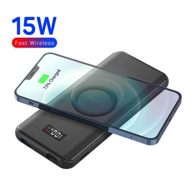 China QC 3.0 18W Amazon Success Portable Wireless Charger QC 3.0 Palladium 20W 15W Qi Power Bank 10000mAh Fast Charging For iPhone for sale