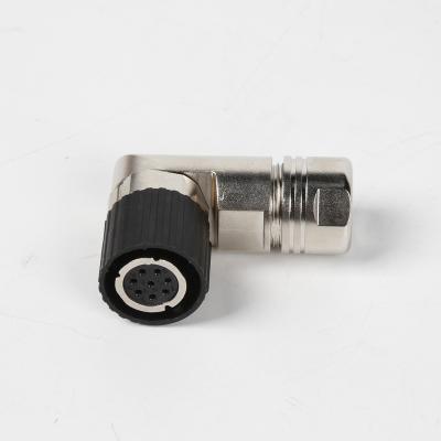 China Power M23 12 Pin Ip 67 Servo Motor Ip68 Encoder Connector Metal Cable Waterproof Male Female Connector for sale