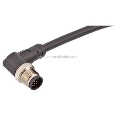 China Power Male To Female Extension Cable Waterproof Spiral 5 Pin Cable Connector M12 for sale