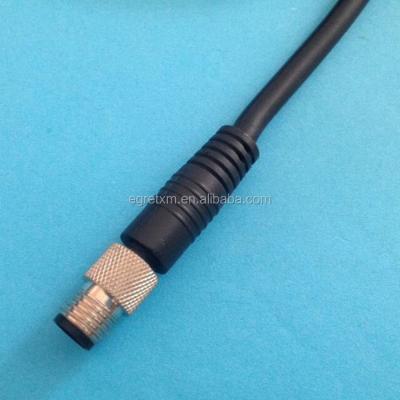 China Power Ip67 M8 5Pin 4 Pin Famale And Male Connector With Molded Cable for sale