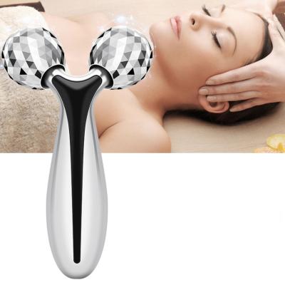 China Slim Massager 3D Facial Roller Face V Roller Face Slimming Massager Face Lifting Firming Facial Bar Beauty Instrument for sale