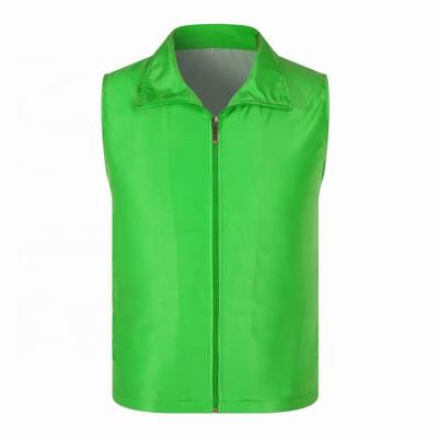 China Wholesale Custom Breathable Polyester Work Vest Polyester Work Volunteer Sleeveless Vest Men for sale