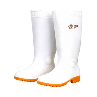 China Sweat-absorbent High Band Waterproof Cheap Rain Boots PVC Boots Unisex PVC Safety Boots for sale