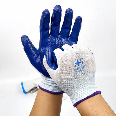 China Non-slip Gardening Digging Glove Butyronitrile Hand Protection Glove Planting Work Glove Portable Rake Nitrile Smooth Glove Safety Work Industry for sale