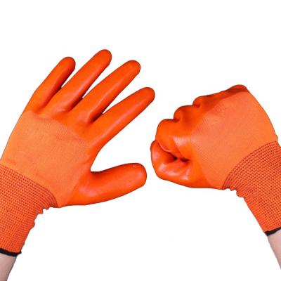 China Safety Work Waterproof Hand Gloves Industry Construction Work Gloves Rubber Work Gloves Anti Cut for sale