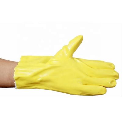 China Safety Work Household Latex Glove Natural Cleaning Gloves Waterproof Long Sleeve Latex Gloves for sale