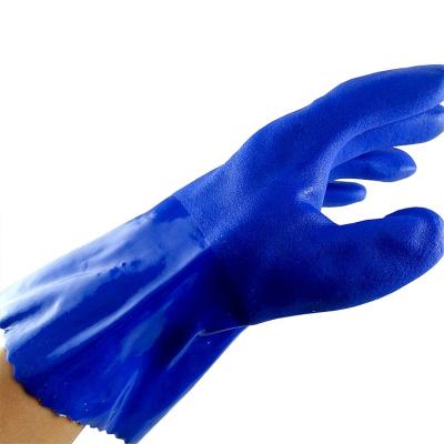 China Safety Work Safety Alkali Oil Proof Acid Waterproof Rubber Gloves Long Work Custom Heavy Duty Rubber Hand Gloves for sale