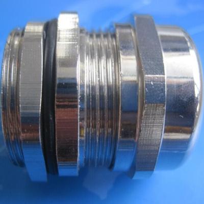 China M8*1.25 Waterproof Standard Nickel Plated Brass Cable Glands Flexible Waterproof for sale