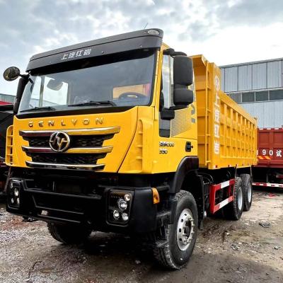 China China SAIC Red Rock Diamond 6*4 Yellow 10tyre dump truck  Made in China craigslist dump truck dump truck cover > 8L for sale