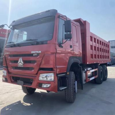 China Construction Industry Chinese Sinotruk Howo Special Offer Red Tipper Truck 6x4 50 Tons 60 Tons Tiooer Trailer For Sale. for sale