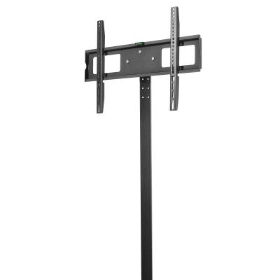 China Durable 32-65inch TV Stands Desk Floor Table Led LCD Monitor Swivel Mount Bracket Height Adjustable Display Modern Metal Steel Tilt for sale