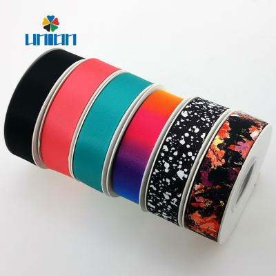 China High tenacity 1 inch heat transfer paw print webbing for belt or luggage garment for sale