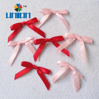 China Fast Delivery Pre Made Christmas Mini Ribbon Bows For Gifts Card Decoration for sale