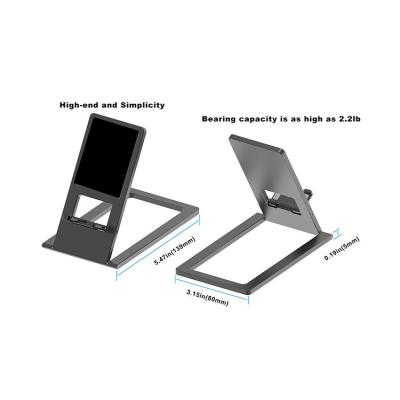 China Portable Adjustable Aluminum Foldable Desk Stand Mobile Phone Tablet Stand Holder Mobile Phone Grip Holder for sale