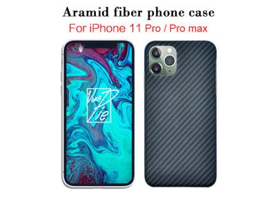 China exemplo de Matte Twill Aramid Fiber Phone do iPhone 11 tampa móvel de Kevlar do pro à venda