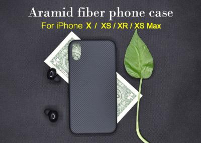 China Scratch Resistant Plain Style Real Aramid Fiber Phone Case For iPhone X for sale