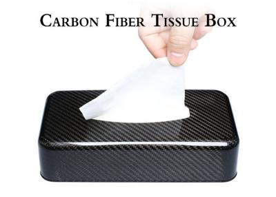 China Extremely Thin Lightweight Carbon Fiber Tissue Box for sale