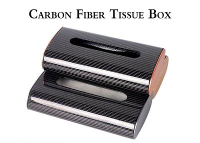 China Wear Resistant Aviation Grade Carbon Fiber Tissue Box for sale