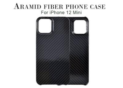 China Glanzend beëindig iPhone 12 Mini Aramid Fiber Phone Case Te koop