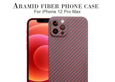 China Cajas del teléfono móvil de la fibra de Aramid de la caja de la fibra de carbono para el iPhone 12 favorable Max Kevlar Phone Case en venta