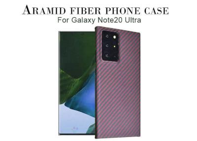 China Rote Farbhalber Abdeckung Aramid-Telefon-Kasten des Samsung Note-20 ultra zu verkaufen