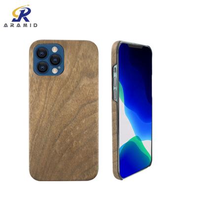 Chine pro cas en bois de téléphone d'iPhone 13 avec la conception de protection de caméra à vendre