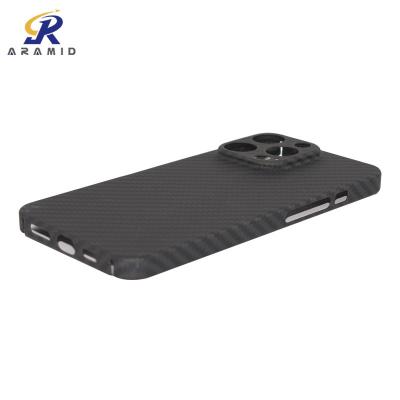 China Caixa material do telefone da fibra do carbono de Kevlar da categoria militar para o iPhone 14 pro à venda